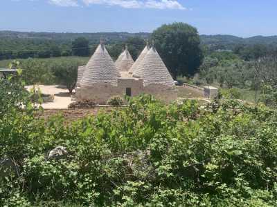 Qua e l� si fanno largo altri trulli stupendi, tra cui un complesso da favola restaurato per fini turistici...